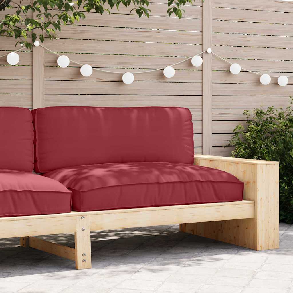 Vidaxxl coussin vin rouge 120 x 80 x 12 cm tissu oxford