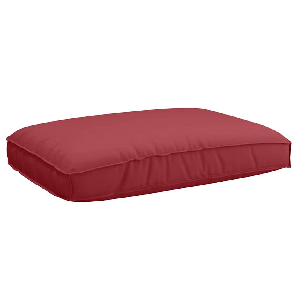 Vidaxxl coussin vin rouge 120 x 80 x 12 cm tissu oxford