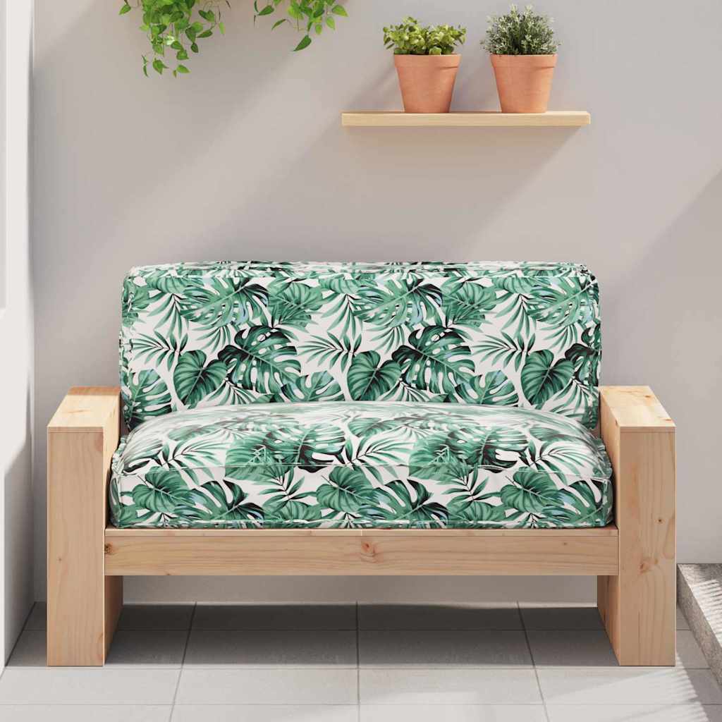 Vidaxxl coussin motif feuille feuille 120 x 80 x 12 cm tissu oxford