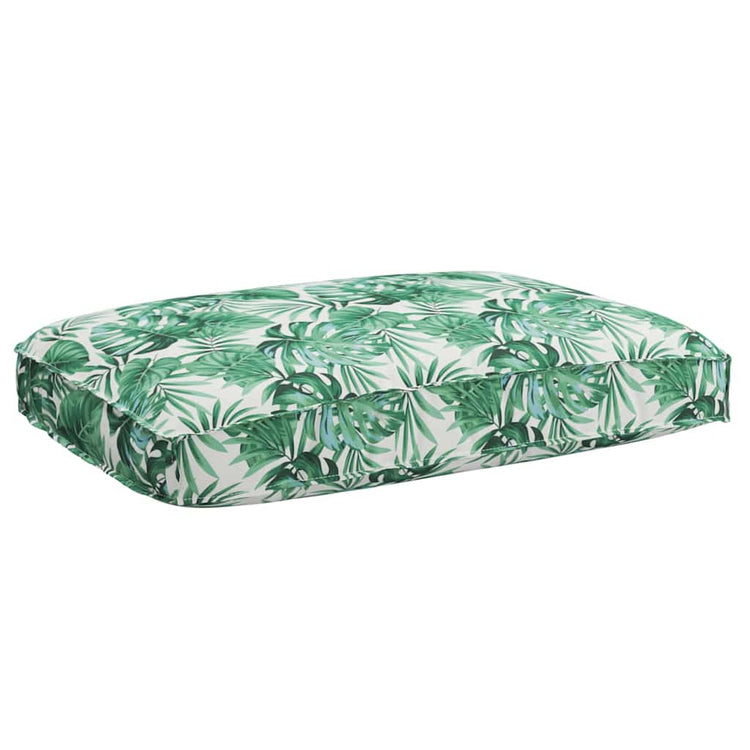 Vidaxxl coussin motif feuille feuille 120 x 80 x 12 cm tissu oxford