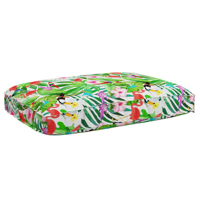 Vidaxx coussin fleurs multicolore 120 x 80 x 12 cm tissu oxford
