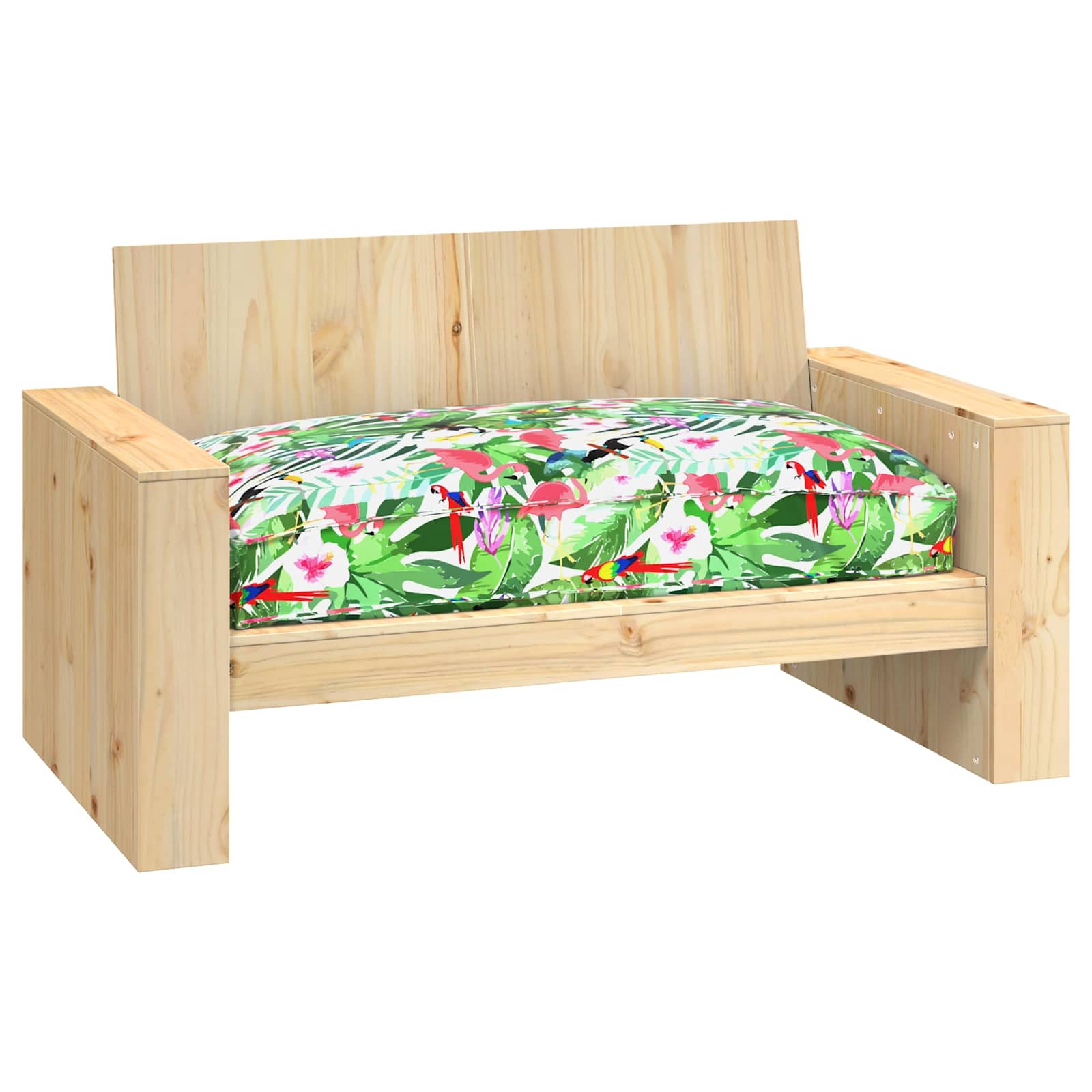 Vidaxx coussin fleurs multicolore 120 x 80 x 12 cm tissu oxford