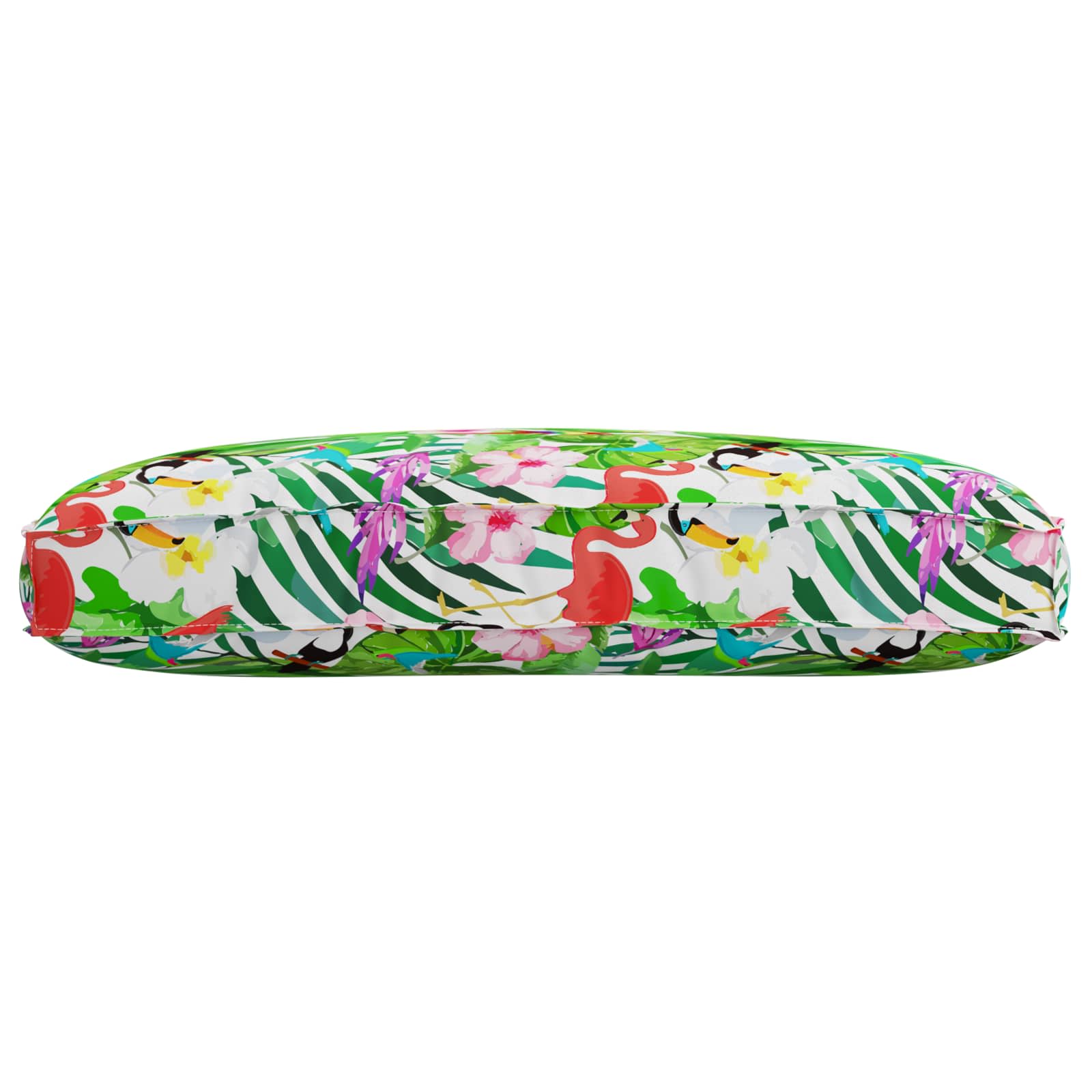 Vidaxx coussin fleurs multicolore 120 x 80 x 12 cm tissu oxford