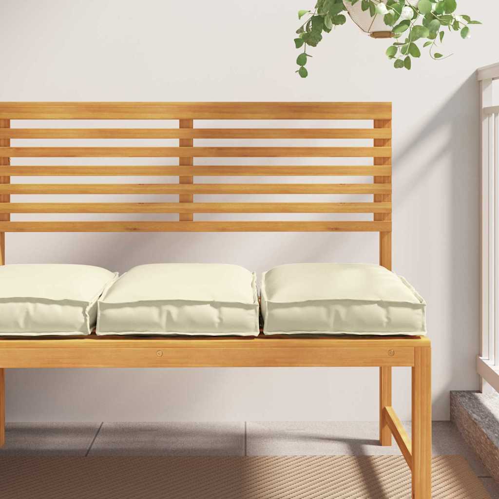 Vidaxl coussin 2 pcs crème 40 x 40 x 8 cm tissu oxford