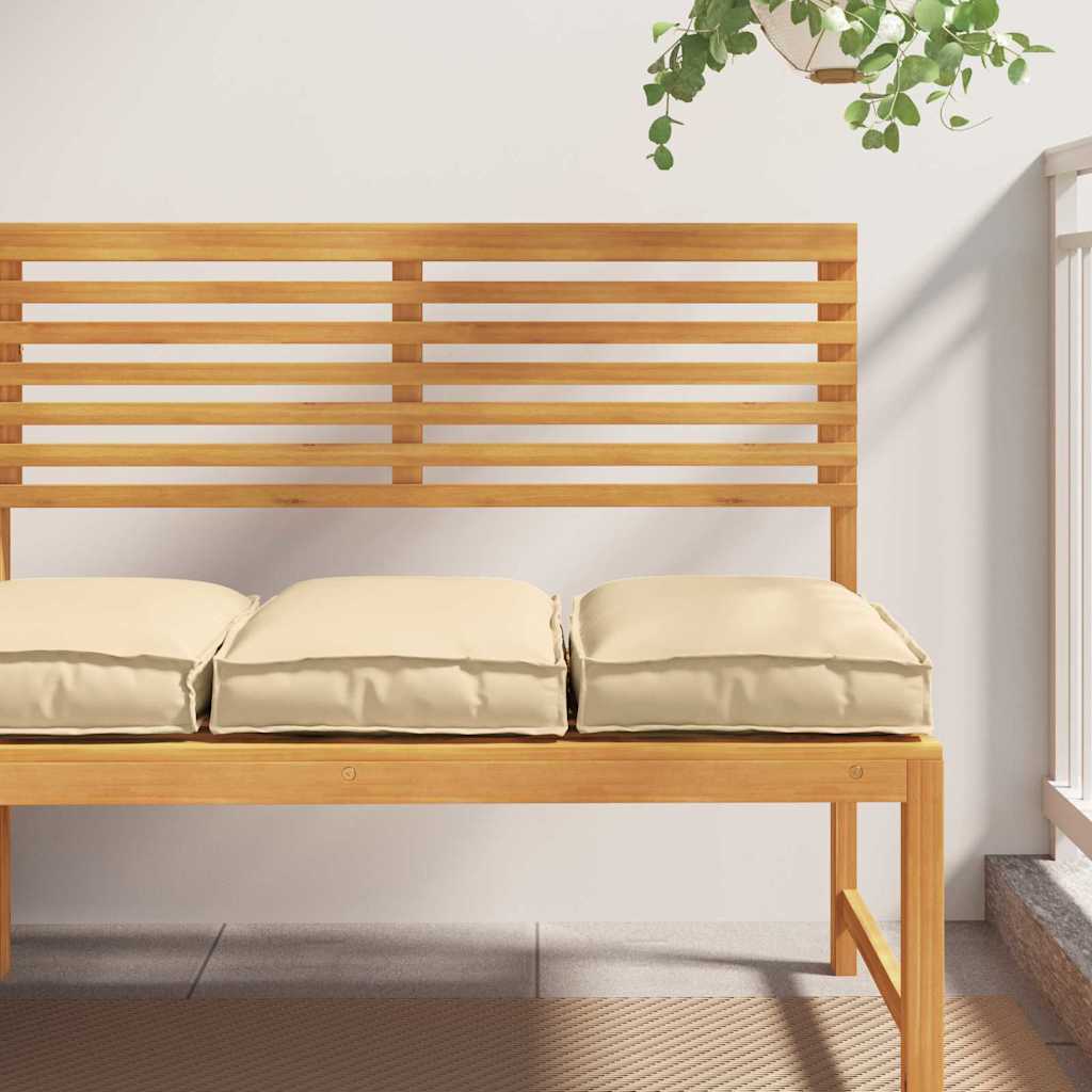 Vidaxl coussin 2 pcs beige 40 x 40 x 8 cm tissu oxford
