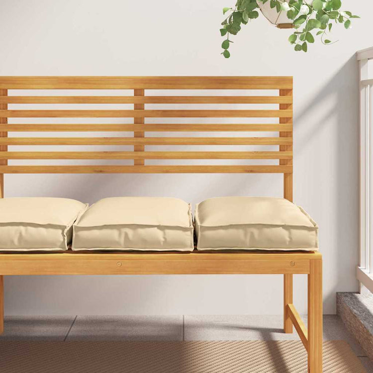 Vidaxl coussin 2 pcs beige 40 x 40 x 8 cm tissu oxford