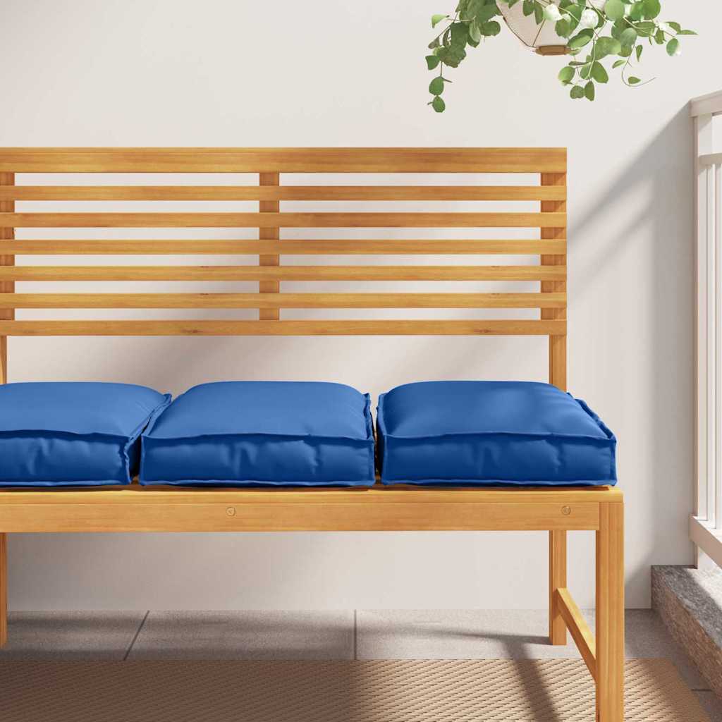 Vidaxxl coussin 2 pcs bleu royal 40 x 40 x 8 cm tissu oxford