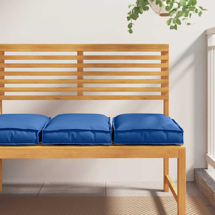 Vidaxxl coussin 2 pcs bleu royal 40 x 40 x 8 cm tissu oxford