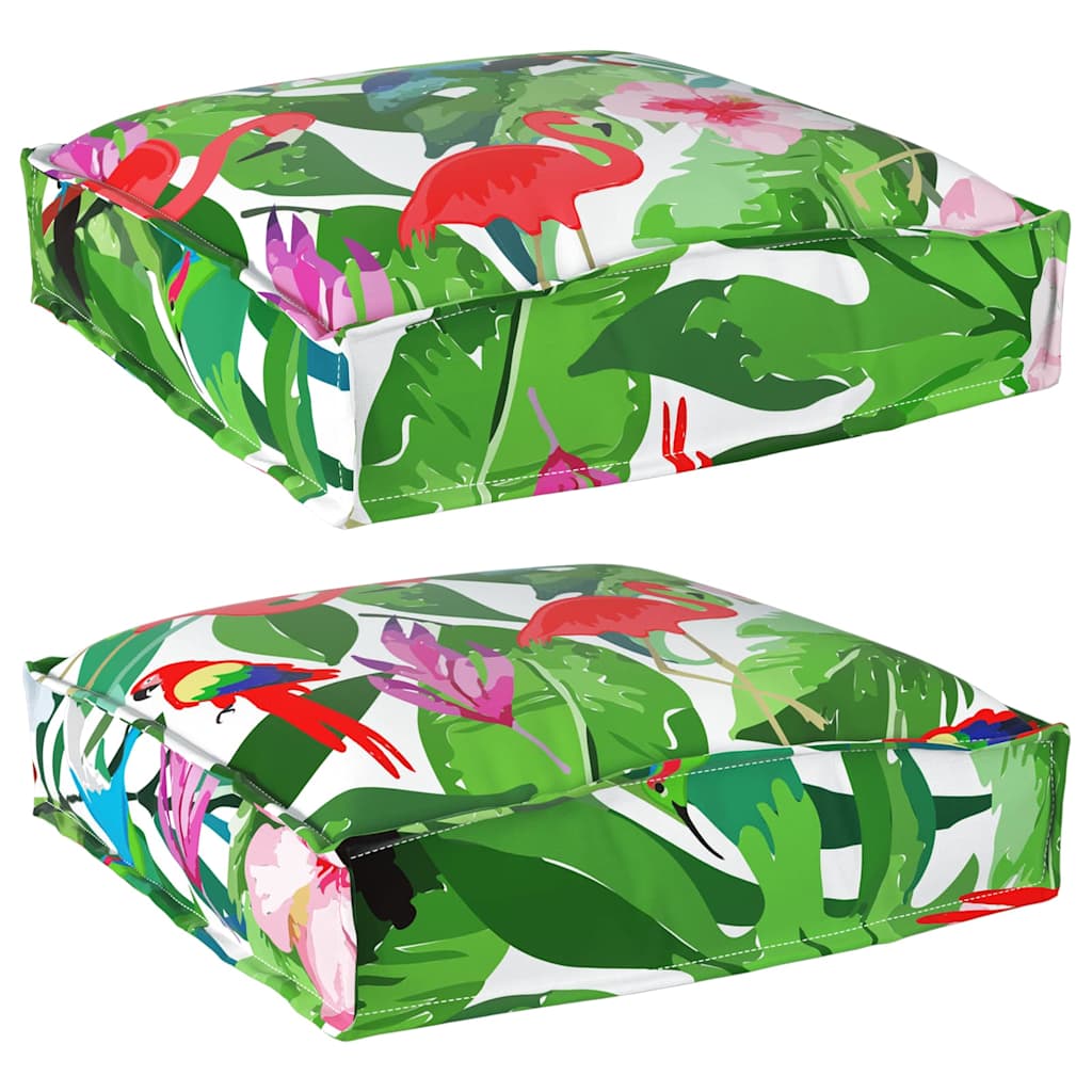 Vidaxx coussin fleurs 2 pcs multicolore 40 x 40 x 8 cm tissu oxford