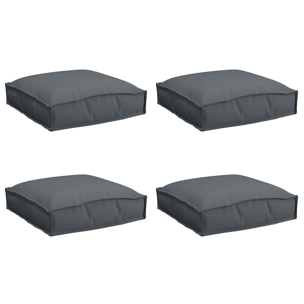 Vidaxxl coussin 4 pcs anthracite 40 x 40 x 8 cm tissu oxford