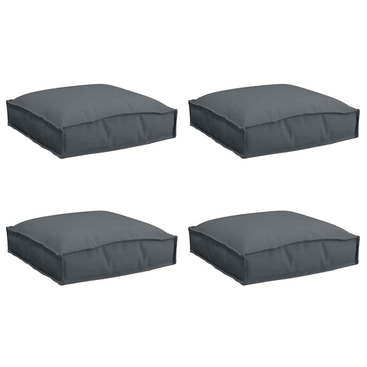 Vidaxxl coussin 4 pcs anthracite 40 x 40 x 8 cm tissu oxford
