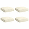 Vidaxl coussin 4 pcs crème 40 x 40 x 8 cm tissu oxford