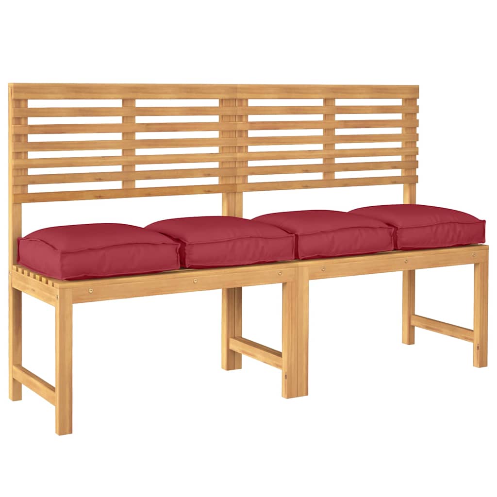 Vidaxxl coussin 4 pcs vin rouge 40 x 40 x 8 cm tissu oxford
