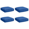 VidaXL coussin 4 pcs bleu royal 40 x 40 x 8 cm tissu oxford