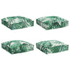 Vidaxl drap de coussin 4 pcs motif feuille 40 x 40 x 8 cm tissu oxford
