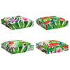 Vidaxx coussin fleurs 4 pcs multicolore 40 x 40 x 8 cm tissu oxford