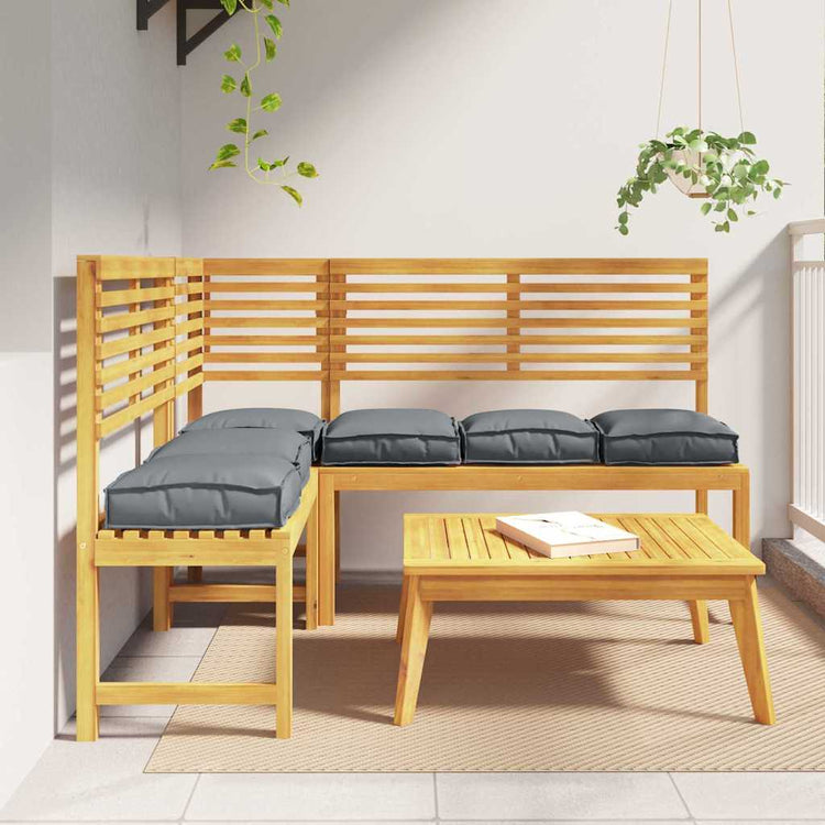 Vidaxxl coussin 6 pcs anthracite 40 x 40 x 8 cm tissu oxford