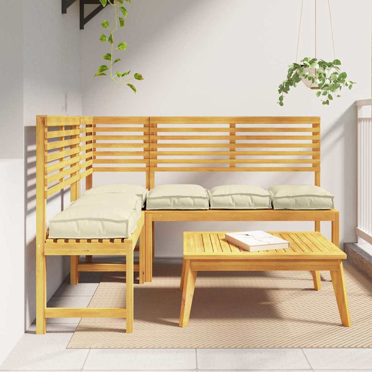 Vidaxl coussin 6 pcs crème 40 x 40 x 8 cm tissu oxford