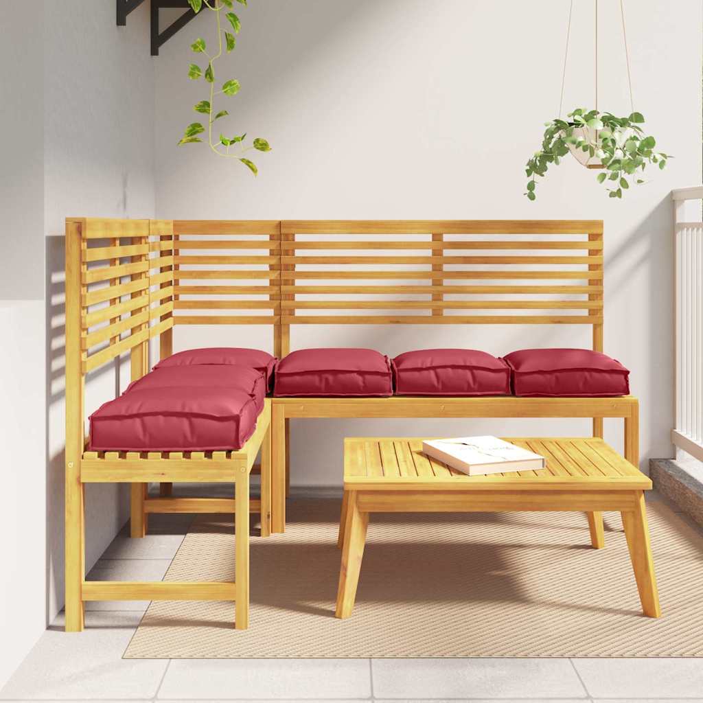 Vidaxl coussin 6 pcs vin rouge 40 x 40 x 8 cm tissu oxford