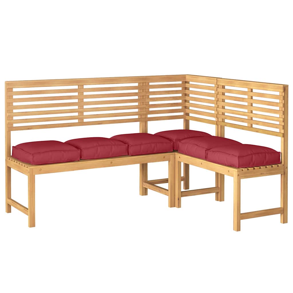 Vidaxl coussin 6 pcs vin rouge 40 x 40 x 8 cm tissu oxford