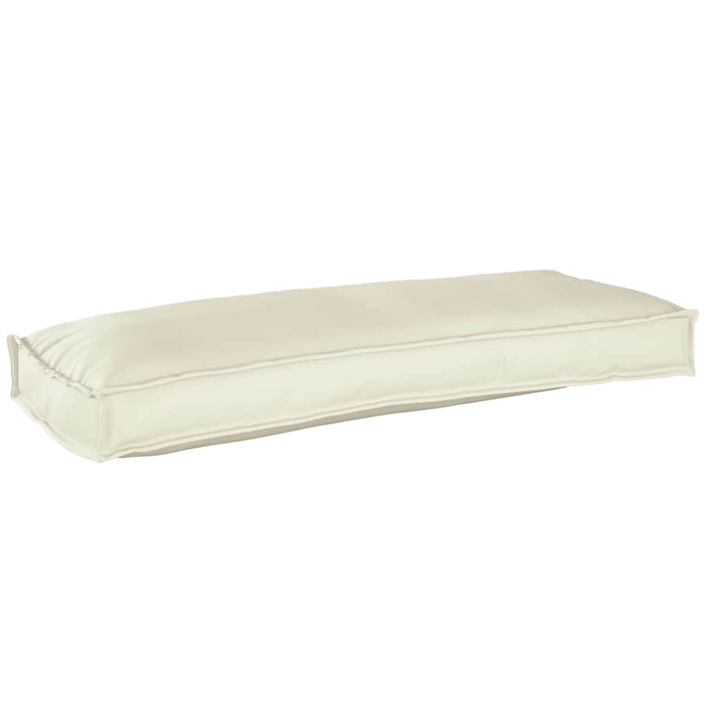 Vidaxl coussin crème 100 x 40 x 8 cm tissu oxford
