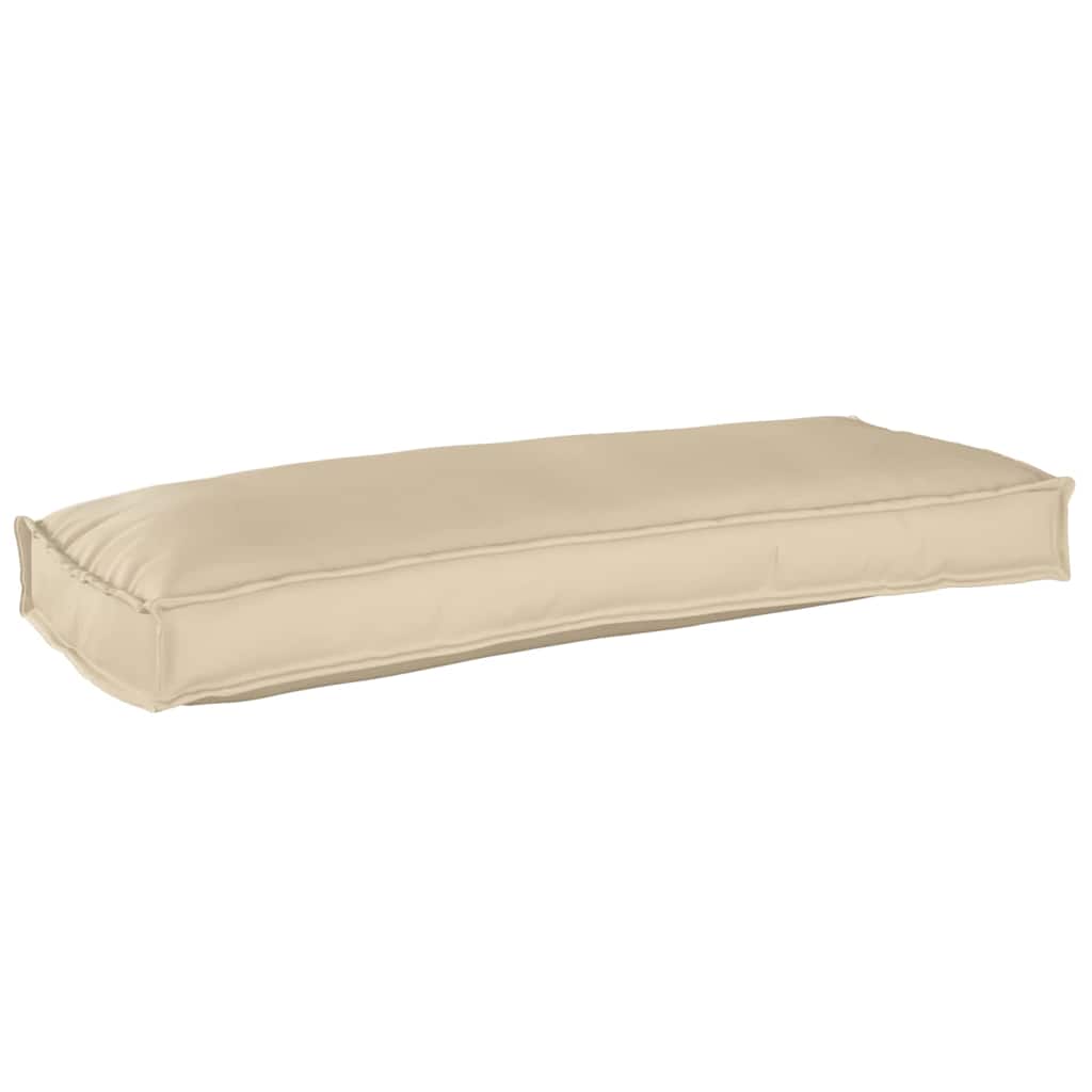Vidaxl coussin beige 100 x 40 x 8 cm tissu oxford
