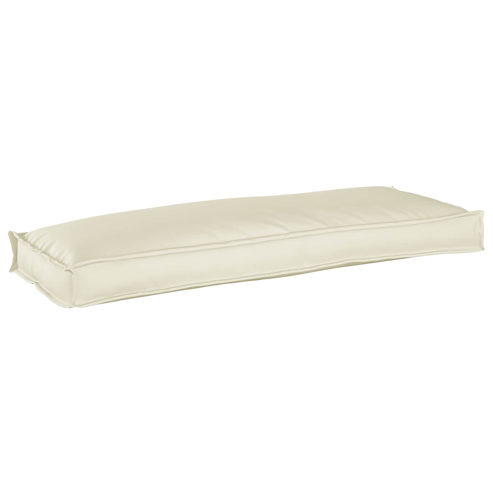 Vidaxl coussin crème 110 x 40 x 8 cm tissu oxford