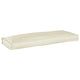 Vidaxl coussin crème 110 x 40 x 8 cm tissu oxford