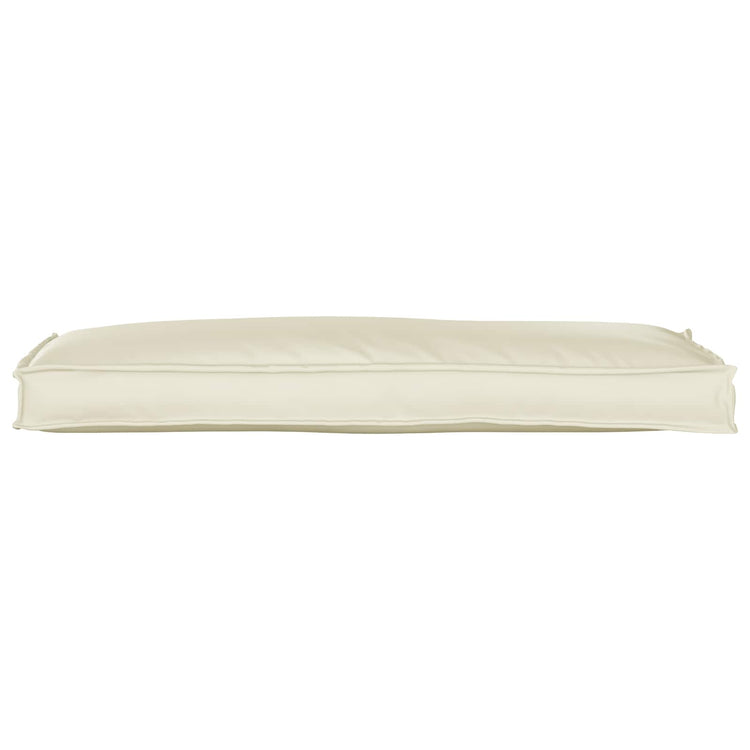 Vidaxl coussin crème 110 x 40 x 8 cm tissu oxford