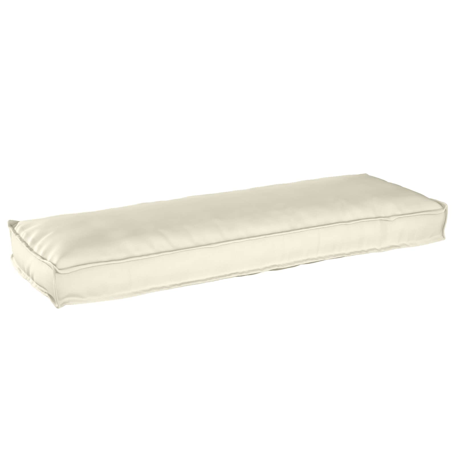 Vidaxl coussin crème 120 x 40 x 8 cm tissu oxford
