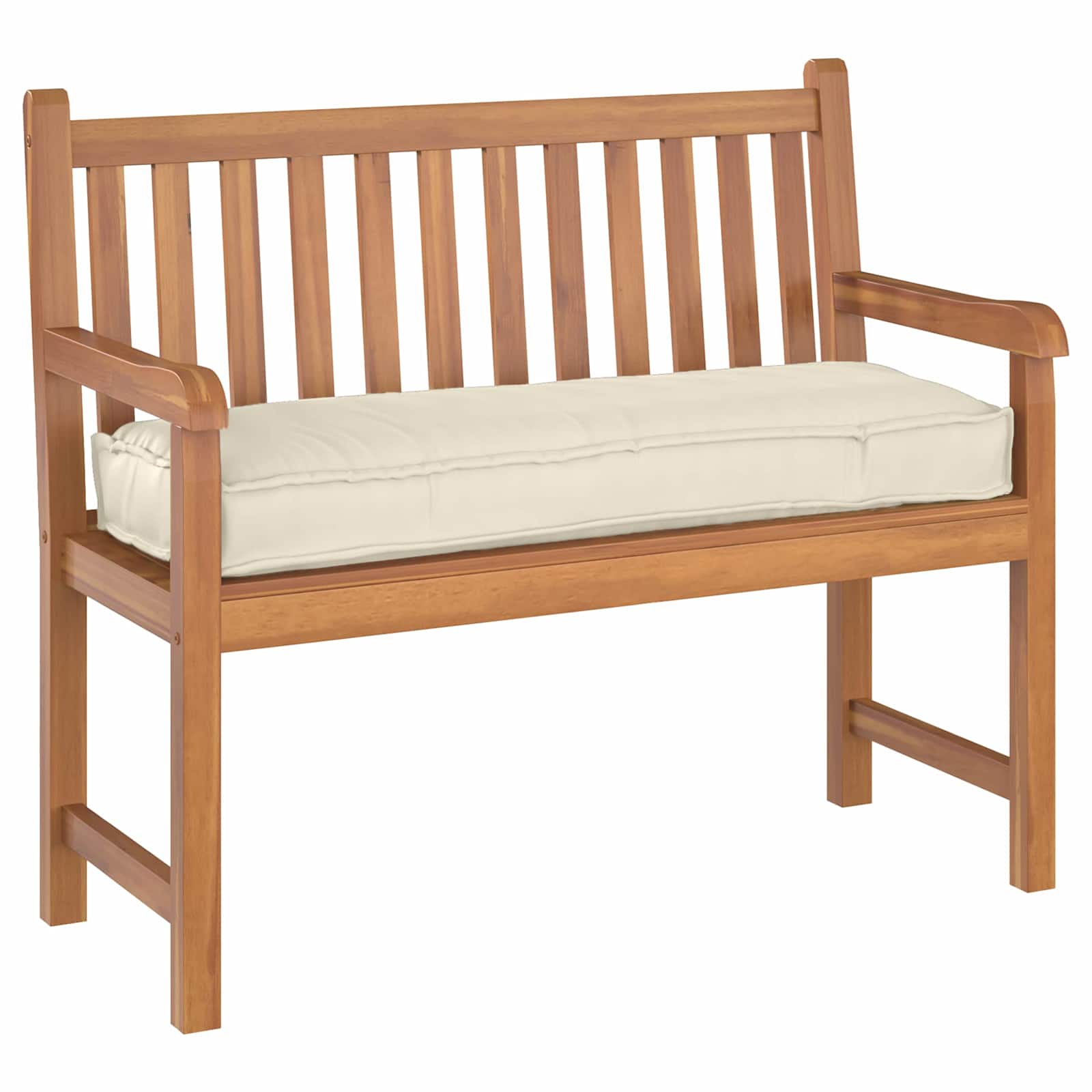 Vidaxl coussin crème 120 x 40 x 8 cm tissu oxford