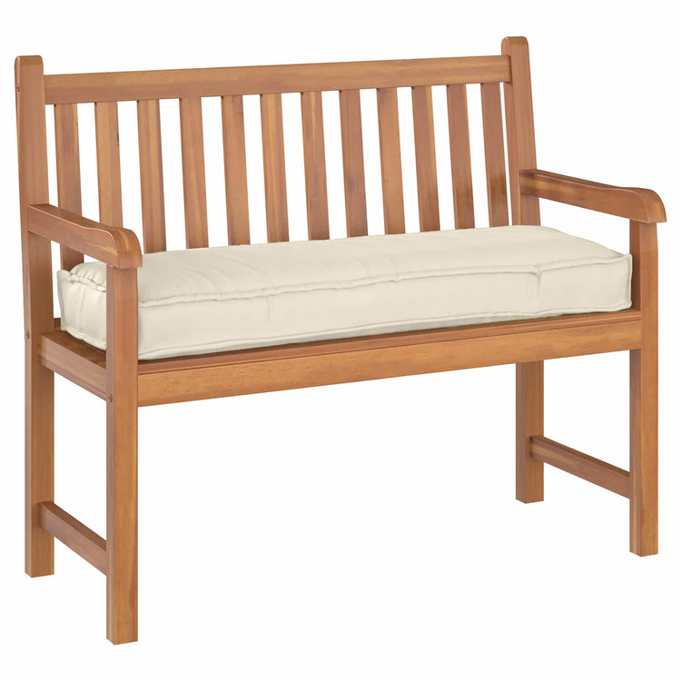Vidaxl coussin crème 120 x 40 x 8 cm tissu oxford