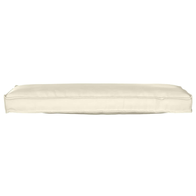 Vidaxl coussin crème 120 x 40 x 8 cm tissu oxford
