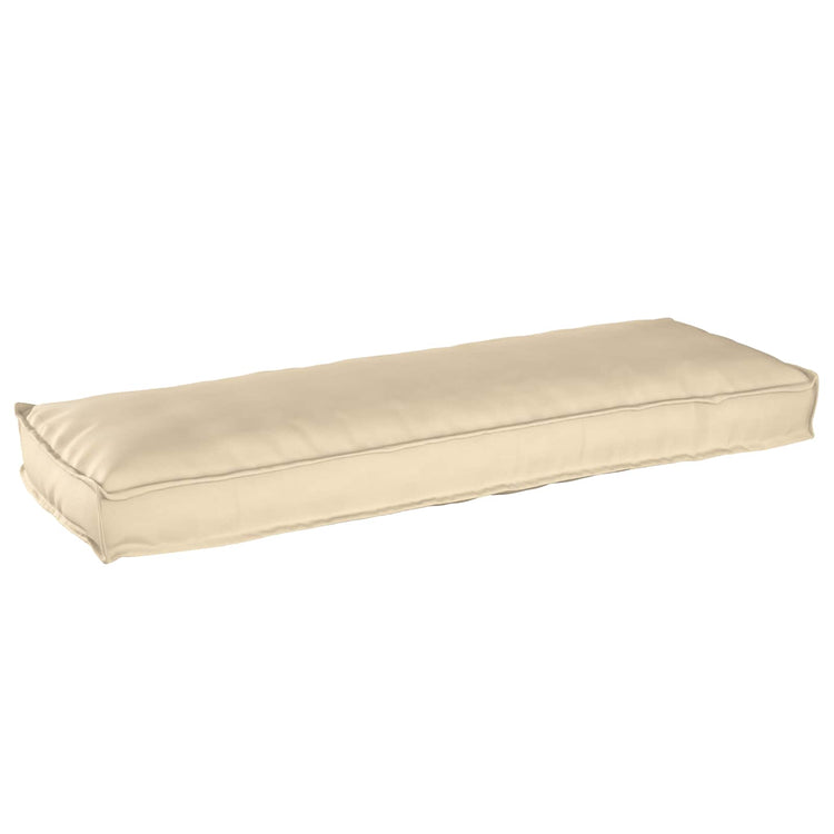 Vidaxl coussin beige 120 x 40 x 8 cm tissu oxford
