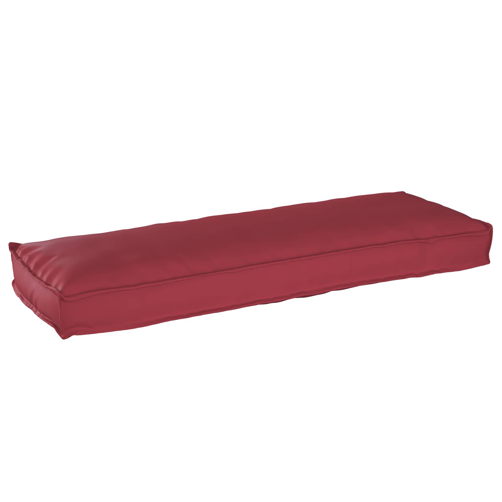 Vidaxxl coussin vin rouge 120 x 40 x 8 cm tissu oxford