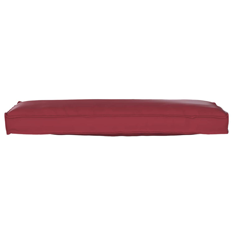 Vidaxxl coussin vin rouge 120 x 40 x 8 cm tissu oxford