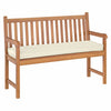 Vidaxl coussin crème 140 x 40 x 8 cm tissu oxford