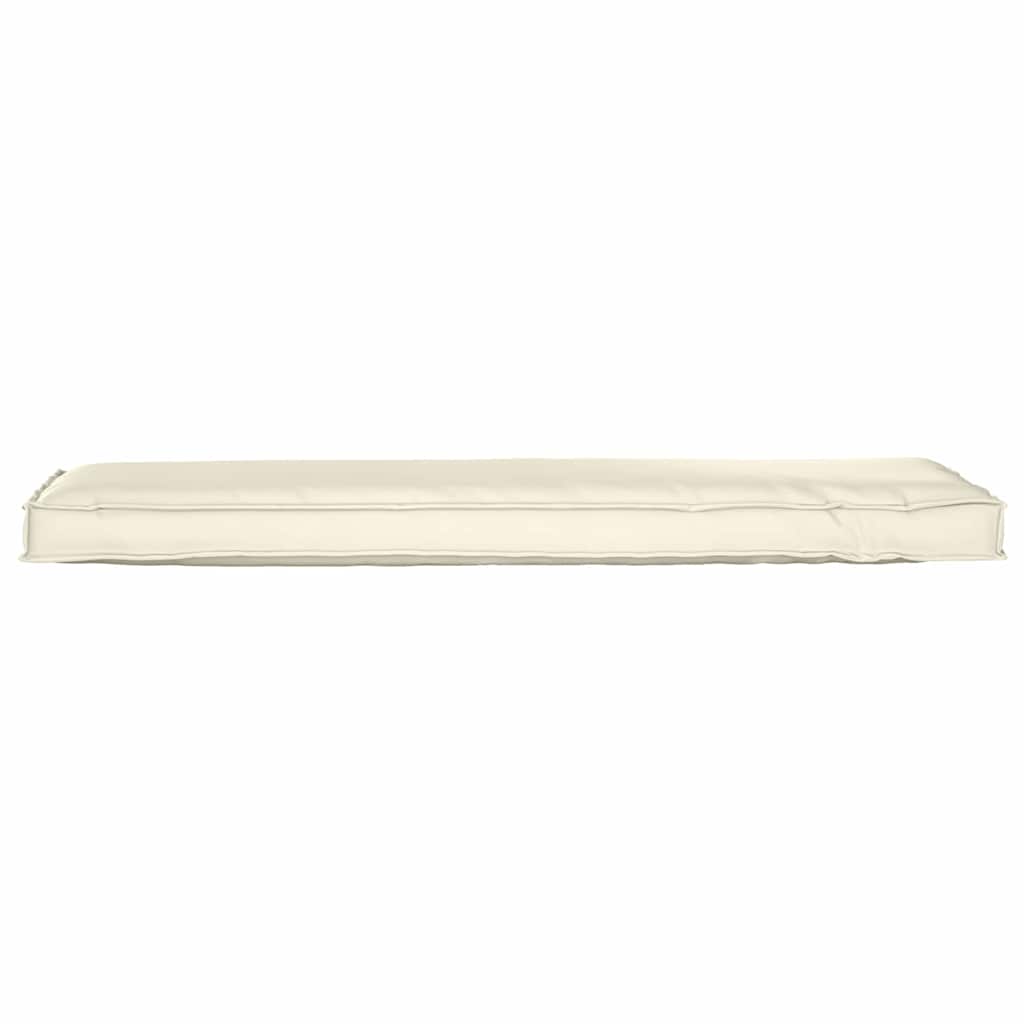 Vidaxl coussin crème 140 x 40 x 8 cm tissu oxford