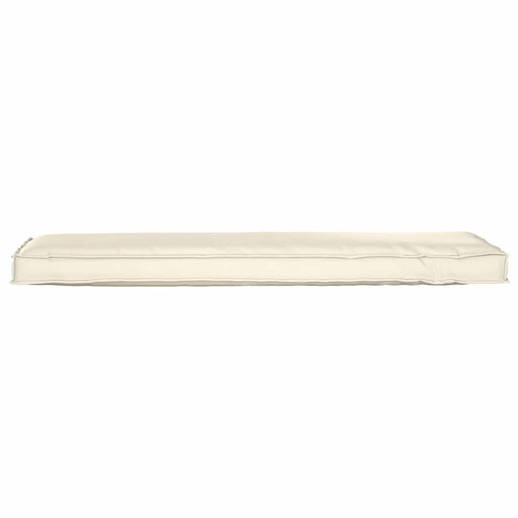 Vidaxl coussin crème 140 x 40 x 8 cm tissu oxford