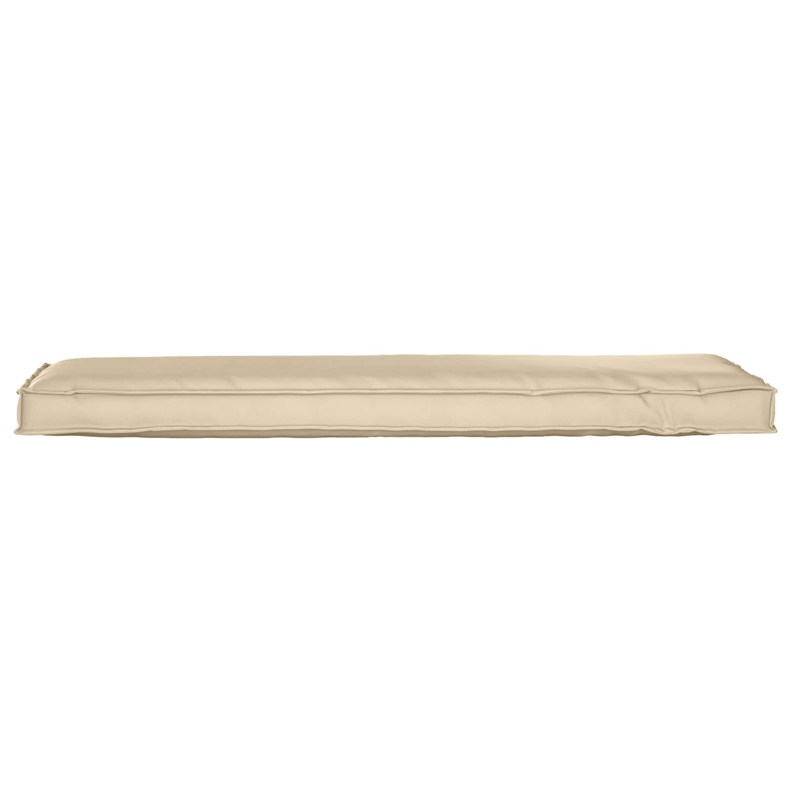 Vidaxl coussin beige 140 x 40 x 8 cm tissu oxford