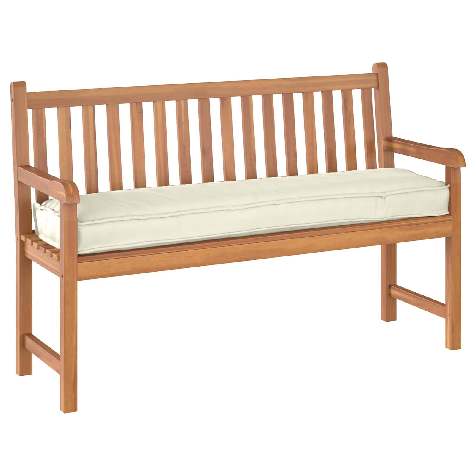Vidaxl coussin crème 150 x 40 x 8 cm tissu oxford