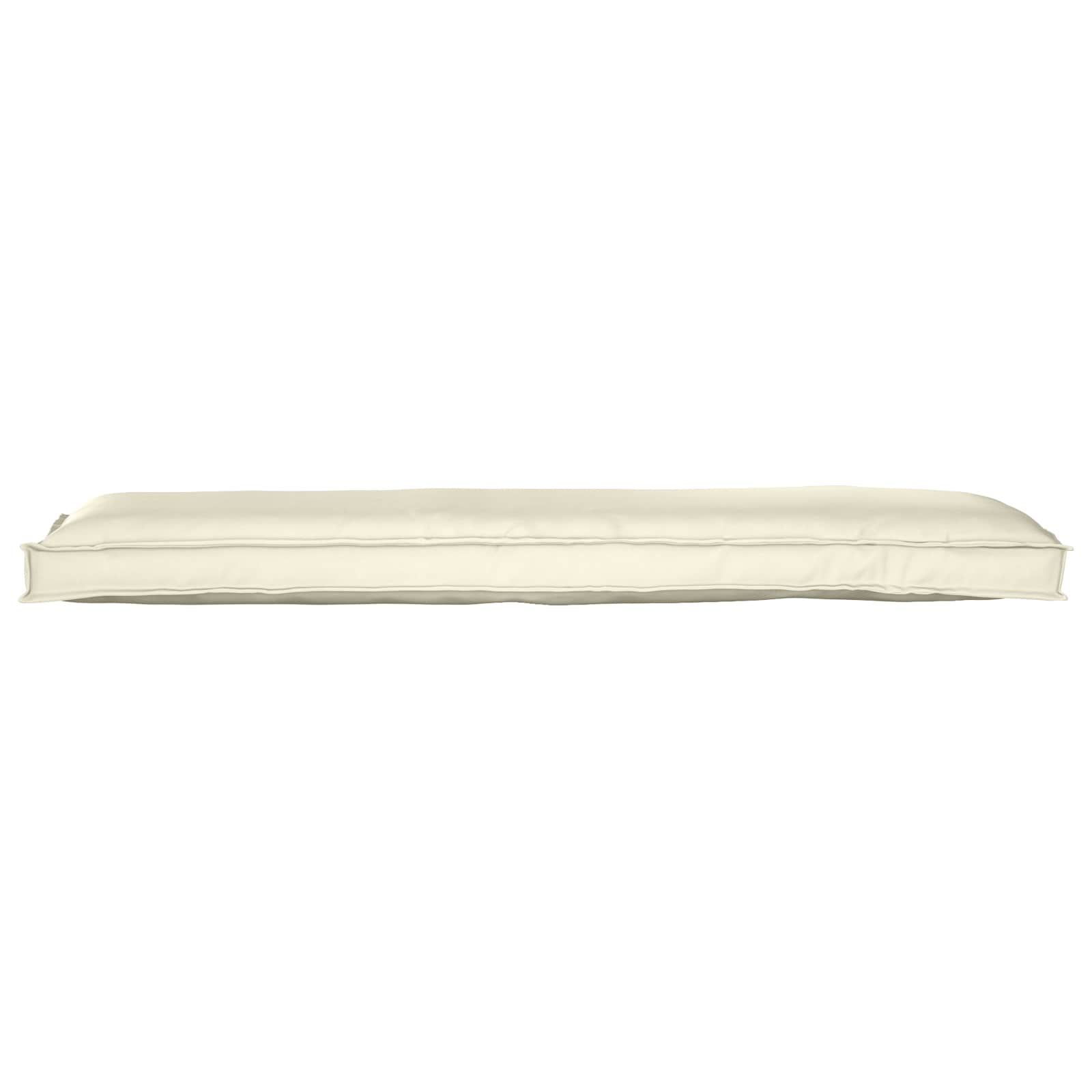 Vidaxl coussin crème 150 x 40 x 8 cm tissu oxford