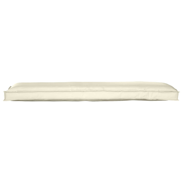 Vidaxl coussin crème 150 x 40 x 8 cm tissu oxford