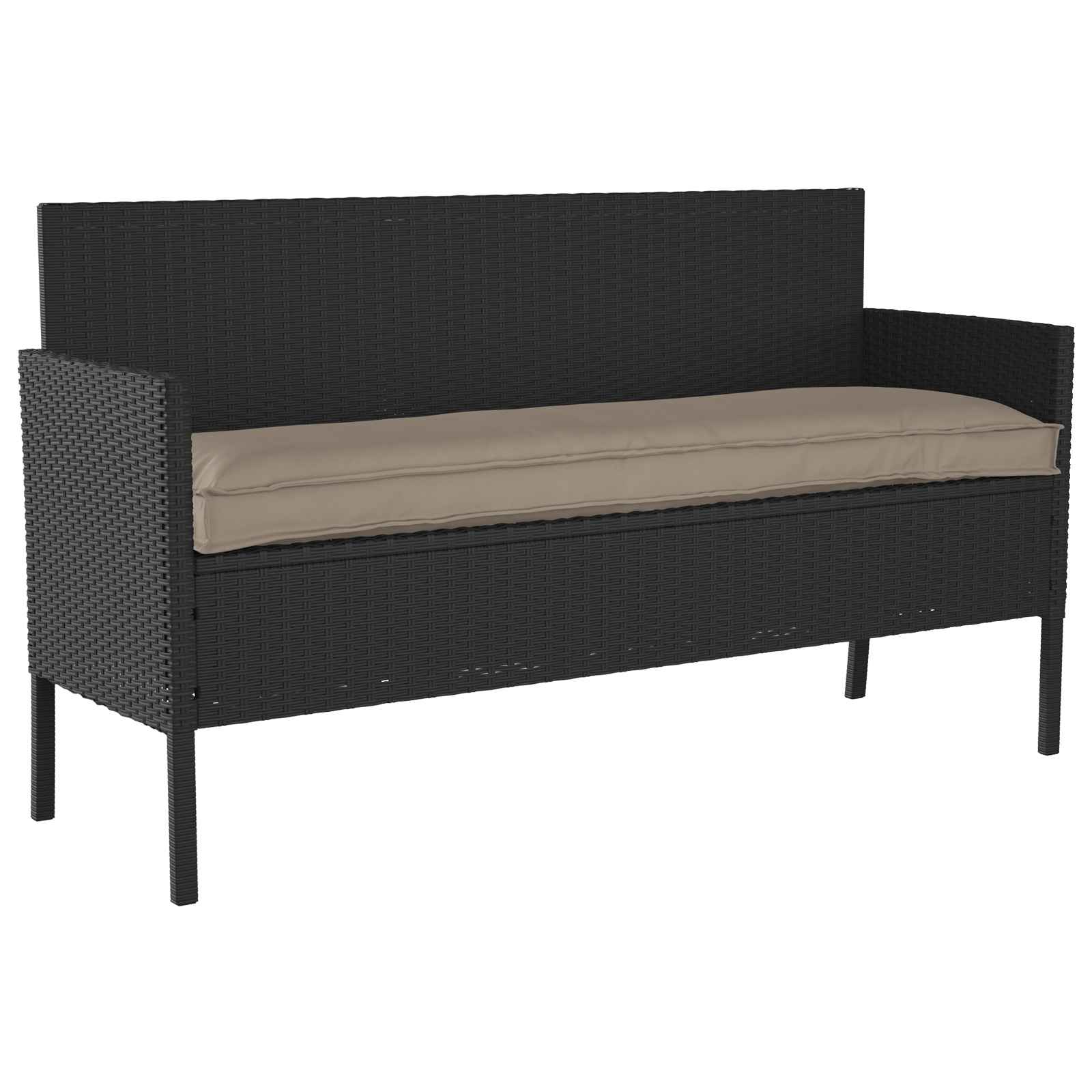 VidaXL coussin taupe 150 x 40 x 8 cm tissu oxford