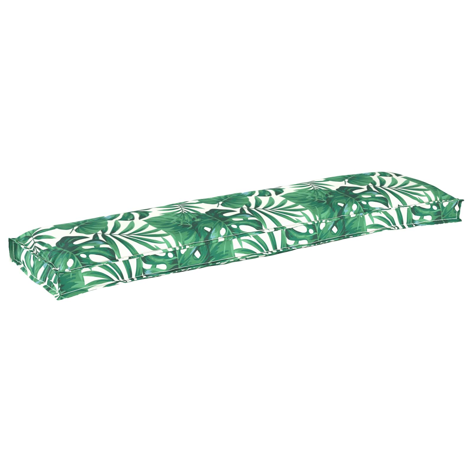 Vidaxxl coussin motif feuille feuille 150 x 40 x 8 cm tissu oxford