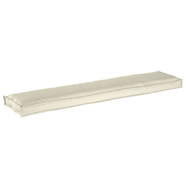 Vidaxl coussin palette crème 180 x 40 x 8 cm tissu oxford