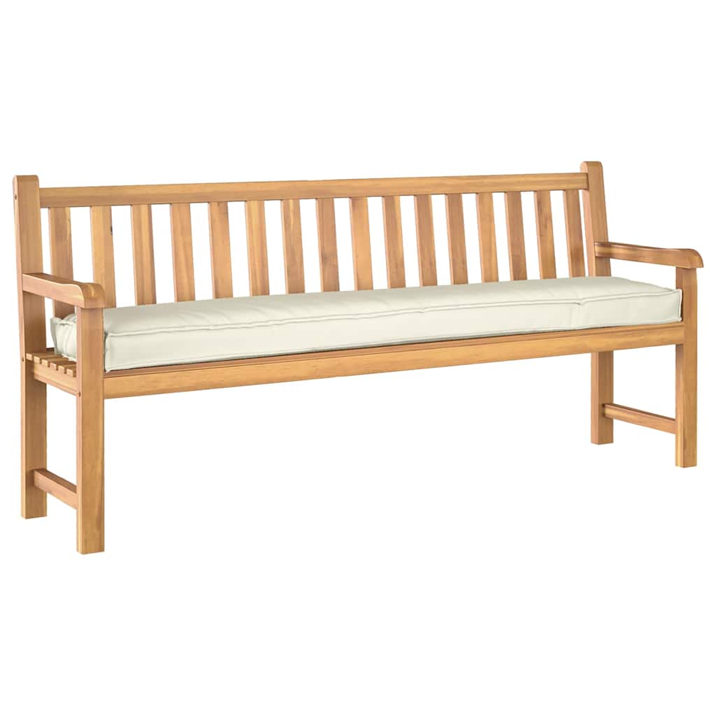 Vidaxl coussin palette crème 180 x 40 x 8 cm tissu oxford