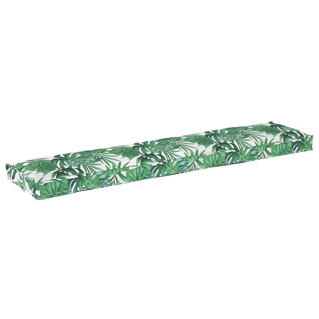 Vidaxx coussin palette motif feuille verte 180 x 40 x 8 cm tissu oxford