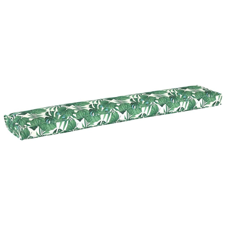 Vidaxx coussin palette motif feuilles florales 200 x 40 x 8 cm tissu oxford