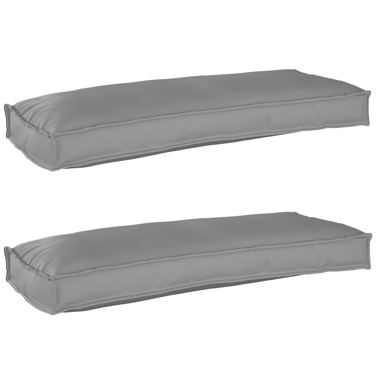 VidaXL ensemble de coussins de palette 2 pcs gris 100 x 40 x 8 cm tissu oxford